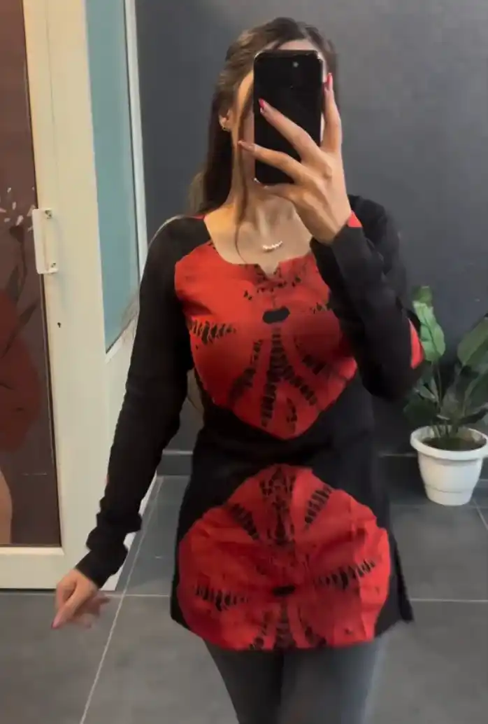 Black Cotton Short Kurti for Women.png